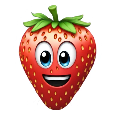 Strawberry and fireworks sticker