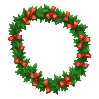 Christmas garland sticker