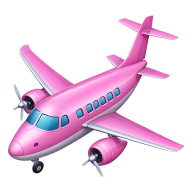 avión rosa sticker
