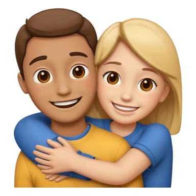 kotz emoji aber von 2 menschen  sticker