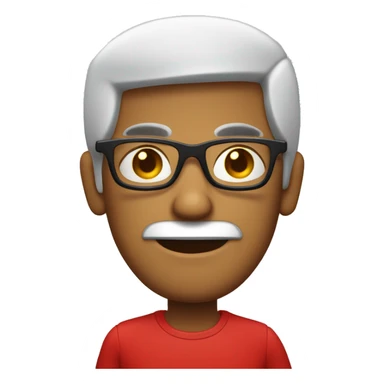 hombre con brazos cruzados y gafas roja sticker