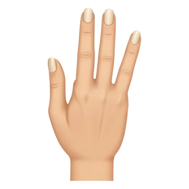 Make a hand that has the ring finger down sticker