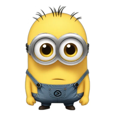 Minion sad sticker
