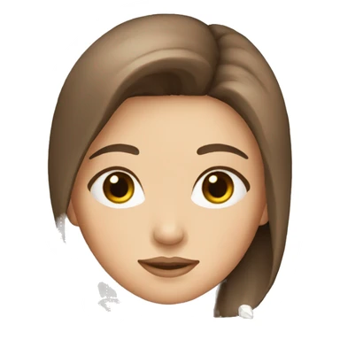 Brown haired girl with crystals sticker