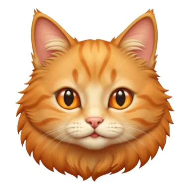 Cute small funny face cat sticker