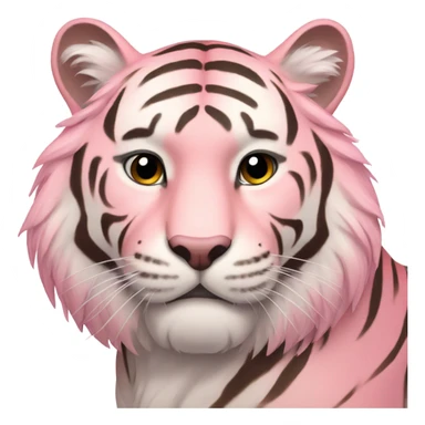 light pink tiger sticker