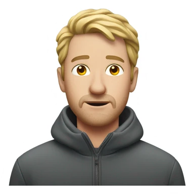 White man stuck in snow sticker