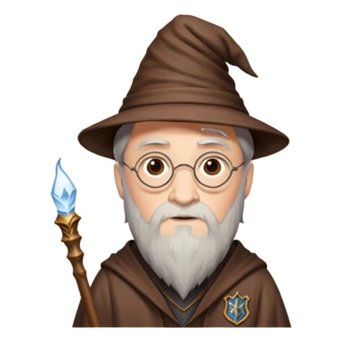 Harry Potter in Hogwats und mit Dombldor sticker