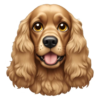 Scary Tan cocker spaniel  sticker