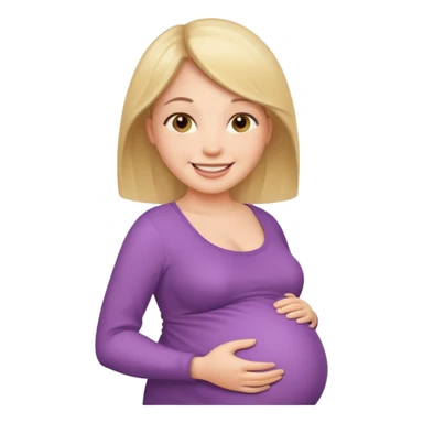 Pregnant woman sticker