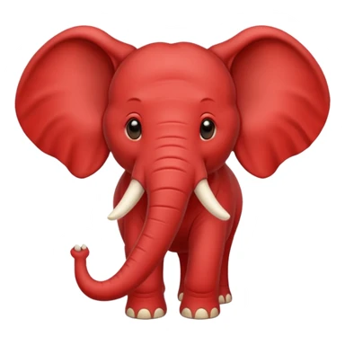 red elephant sticker
