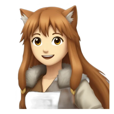 spice and wolf , holo with thump up sticker