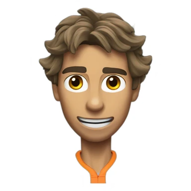 Rafael Nadal playing tennis sticker