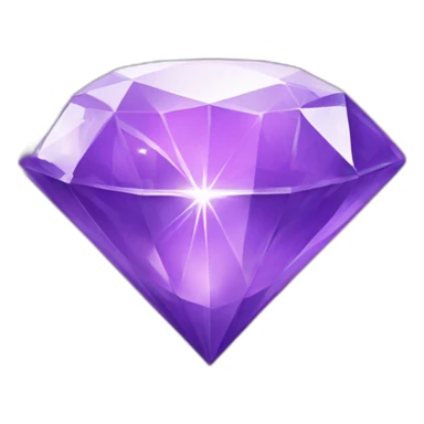 diamond purple with tree litlle stars up sticker