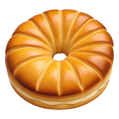 poğaça, golden brown Turkish pastry, simple and appetizing sticker