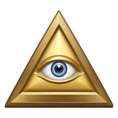 Great seal of the United States of America, the eye into triangle, illuminati symbol sticker