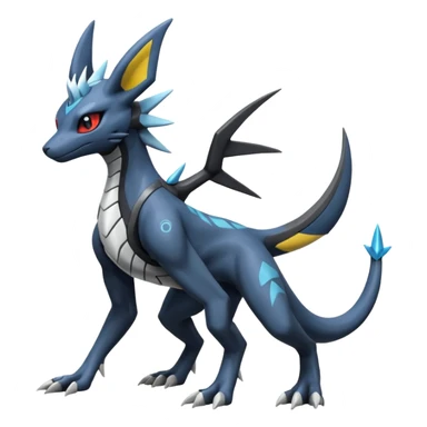 Salandit-Dialga-Umbreon-Silvally-fusion (full body) sticker