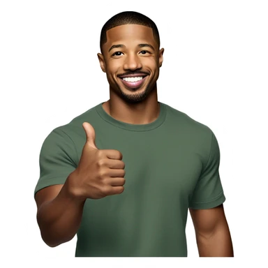 Michael b Jordan thumbs up sticker