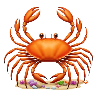 White Crab sticker