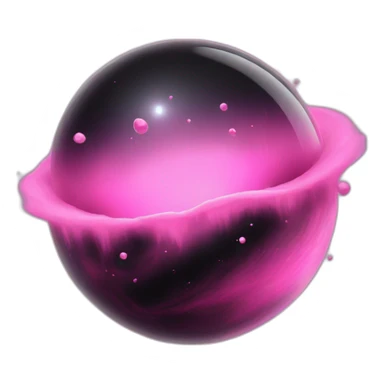 pink black hole sticker