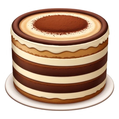 A slice of tiramisu cake sticker
