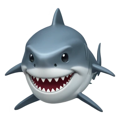 shark with topha sticker