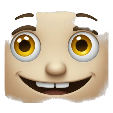 creepy smile sticker