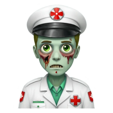 Zombie ambulance driver sticker