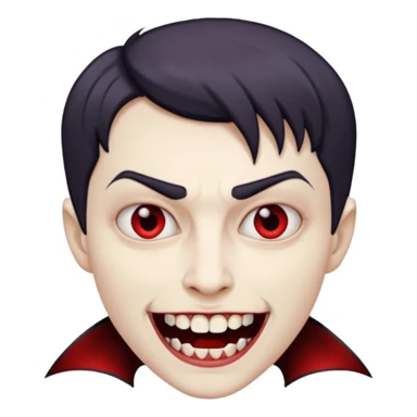 short hair vampire sticker