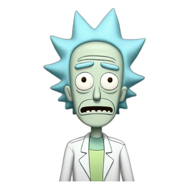 Rick sanchez from rick an morty sticker