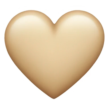 Beige Heart sticker