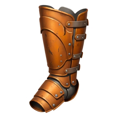Rusted warrior leg armor sticker