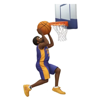A guy dunking on another sticker