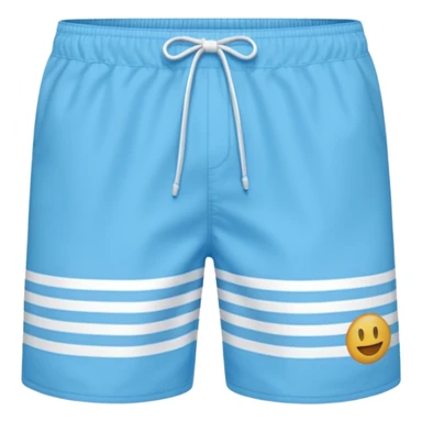 un short de bain pour homme rayé fine bleu clair verticale sticker