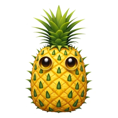 Upside down pineapple sticker