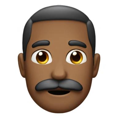 Man handlebar moustache  sticker