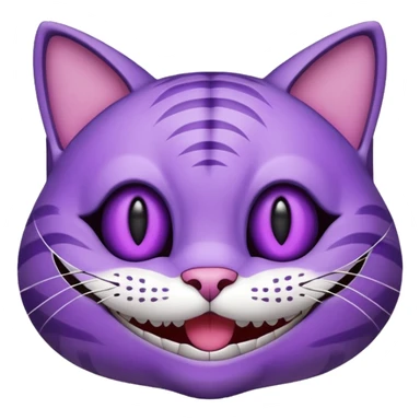 Alice in Wonderland style cat emoji sticker