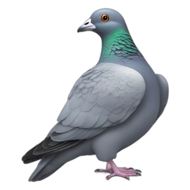 Un pigeon sur la tête d’un mouton sticker