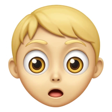 Shocking face mamoji animated sticker