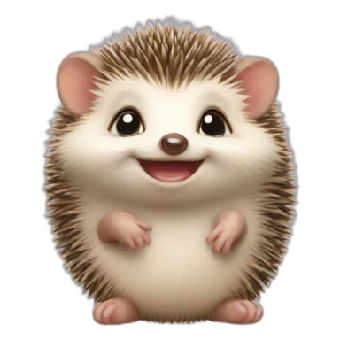 Baby hedgehog sticker