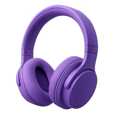 purple headphones sticker