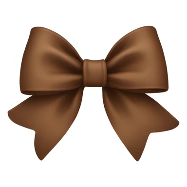 Brown bow sticker