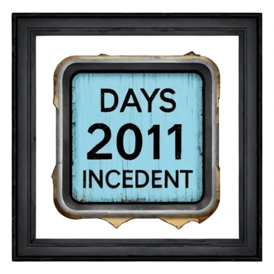 days since last incident sticker