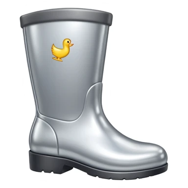all silver toy boot sticker