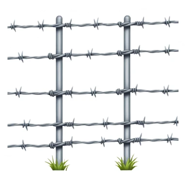 Barbed wire sticker