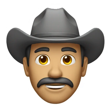 Lobo cinza cowboy  sticker