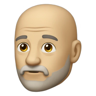 A old knight bald bate palmas sticker