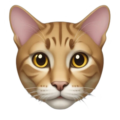 flat-shaded-polygon-cat sticker