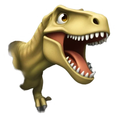 dinosaur coming out of a vent sticker