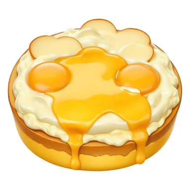 Scrambled eggs with cheese on top sticker